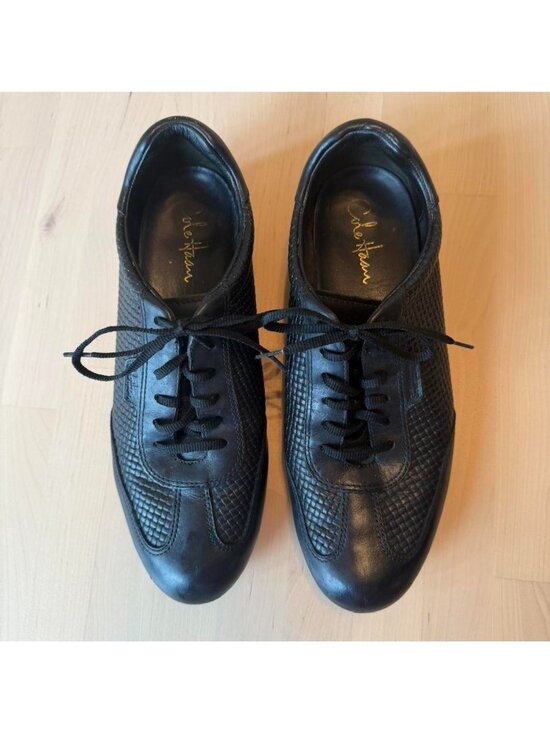 Cole Haan Shoes - Cole Haan Nike Air Black Leather Oxford Shoes Women's 9B